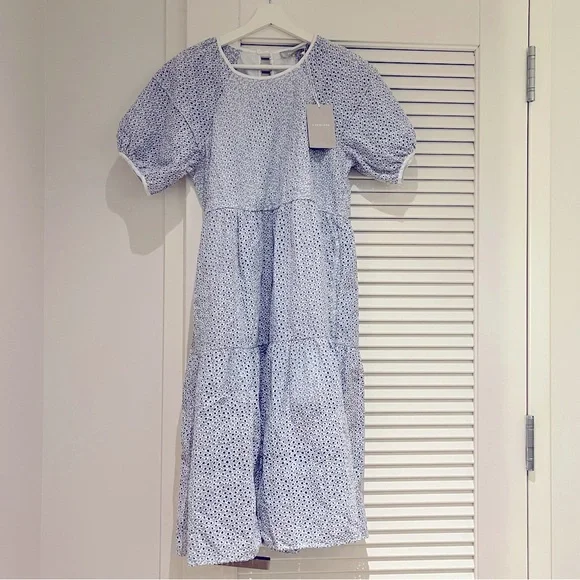 Everlane The Tiered Eyelet Dress
